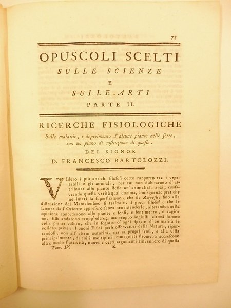Ricerche fisiologiche sulle malattie e deperimento d'alcune piante nelle serre …