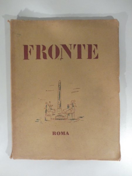 Fronte. Rivista bimestrale d'arte e letteratura, anno I, numero 1