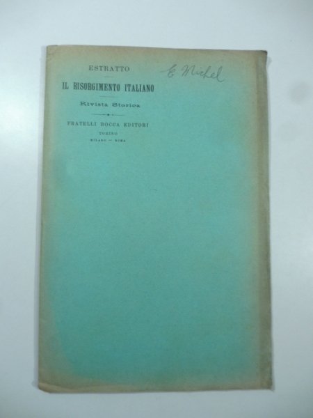 Recensioni di Ersilio Michel sulla rivista Il Risorgimento italiano