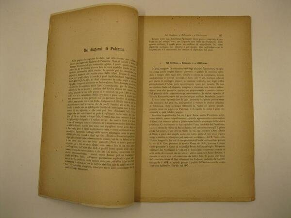 Nei dintorni di Palermo. Estr. da: Boll. del Club Alpino italiano. Vol. XXII, n. 54. 1888