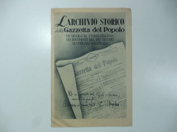 L'archivio storico della Gazzetta del Popolo. Un secolo di storia …