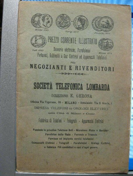 Prezzo corrente illustrato. Suonerie elettriche, parafulmini, portavoci. per negozianti e …