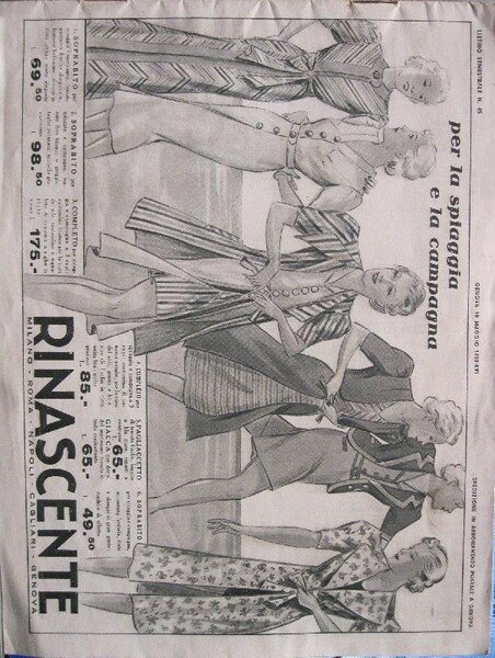 Per la spiaggia e la campagna, Genova, 10 maggio 1938. …