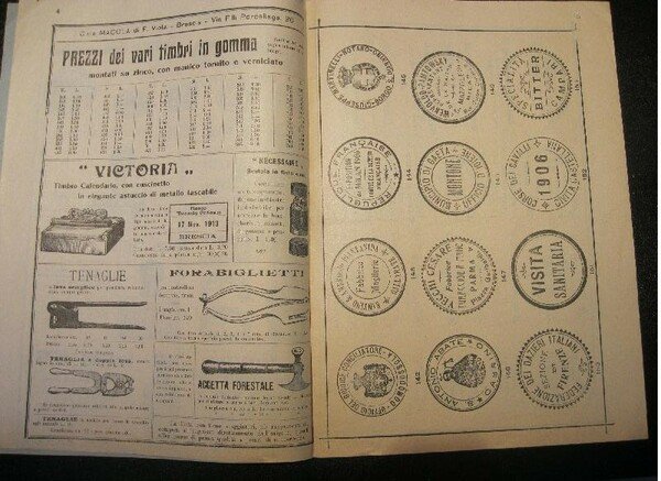 Ditta T. Macola di F. Viola. Tipografia economica commerciale. Timbri … | Immagine Gallery 1