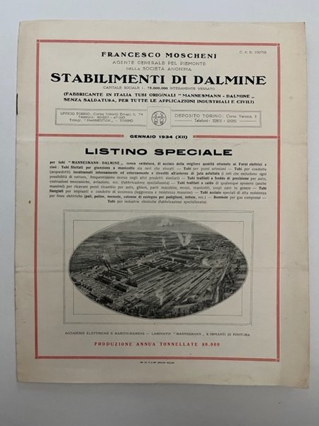 Stabilimenti di Dalmine (Fabbricante in Italia tubi originali Mannesmann Dalmine …