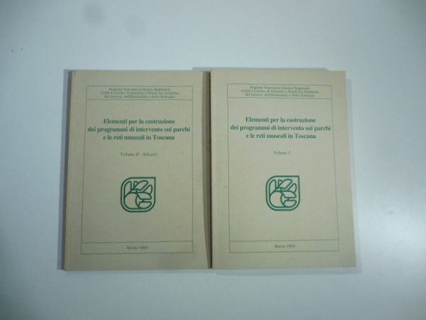 Elementi per la costruzione dei programmi di intervento sui parchi …