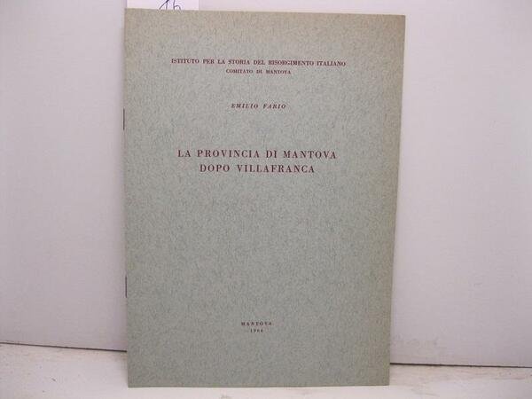 La provincia di Mantova dopo Villafranca | Immagine principale