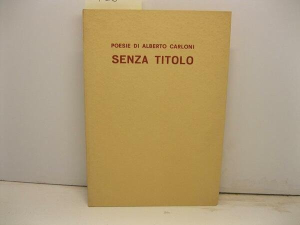 Poesie. Senza titolo