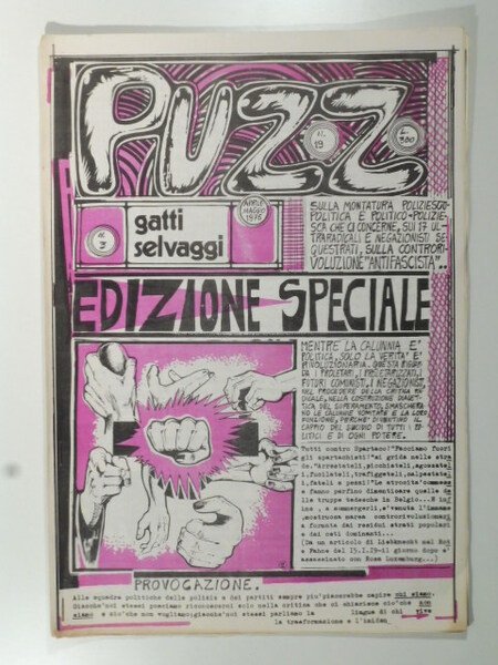 Puzz. N. 19. Aprile Maggio 1975. Gatti selvaggi. N. 3. … | Immagine principale