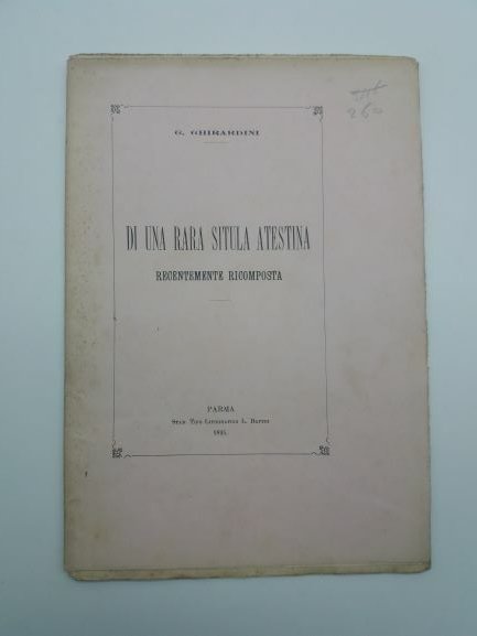 Di una rara situla atestina recentemente ricomposta