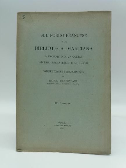 Sul fondo francese della biblioteca marciana a proposito di un …