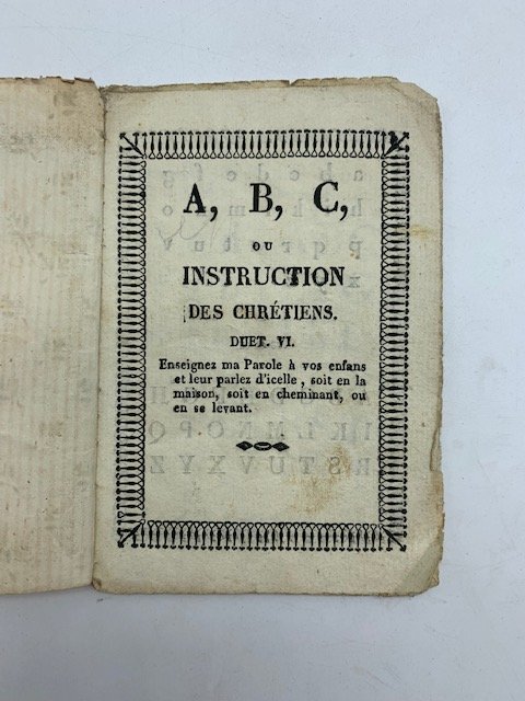 A, B, C, ou instruction des chretiens duet. VI. Enseignez …