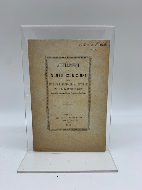 Abbellimenti e nuove iscrizioni nella Basilica metropolitana di Torino