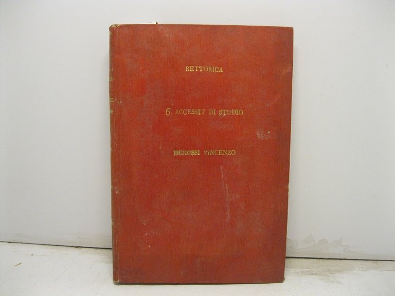 Al popolo veronese. Orazione postuma. Edizione novissima accresciuta dall'elogio dell'autore scritto dall'abate Eriprando Giuliari.