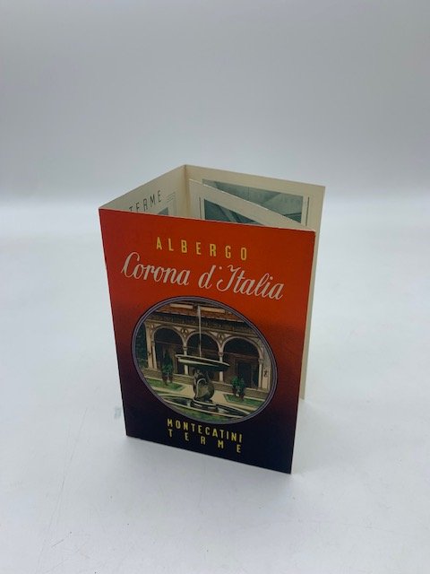 Albergo Corona d'Italia, Montecatini Terme (pieghevole pubblicitario)