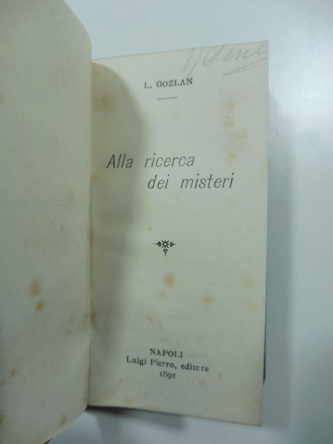 Alla ricerca dei misteri | Immagine principale