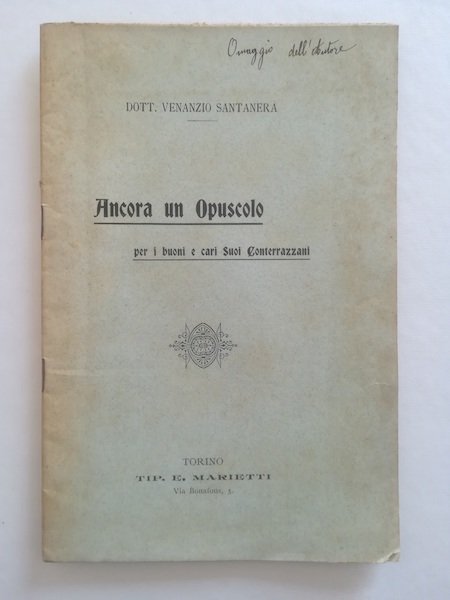 Ancora un opuscolo per i buoni e cari suoi conterrazzani