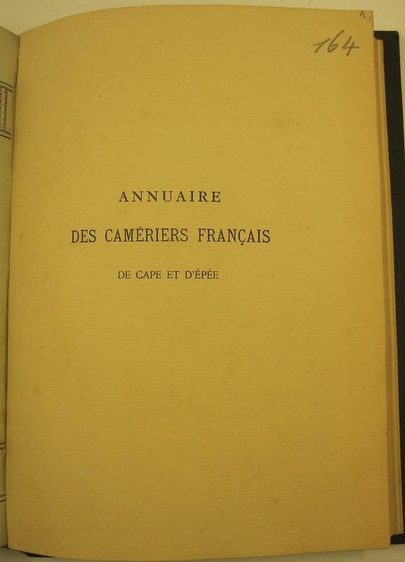Annuaire de l'association amicale des cameriers francais de cape et …