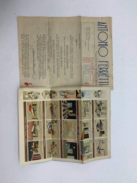 Antonio Ferretti, Milano (due pieghevoli illustrati)