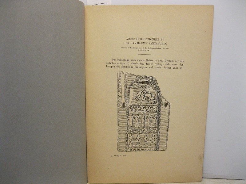 Archaisches thonrelief der Sammlung Santangelo. Aus des Mitteilungen des K. …