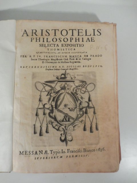 Aristotelis philosophiae selecta expositio thomistica quaestionibus ac dubiis illustrata per …