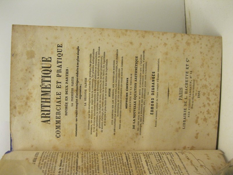 Arithmetique commerciale et pratique divise'e en deux parties. La premiere …