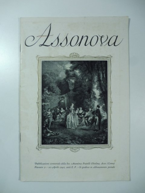 Assonova. Cotonificio Fratelli Oltolina, Asso (Como). Pubblicazione semestrale