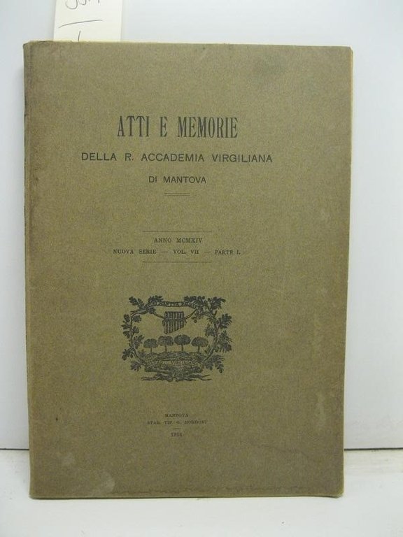 Atti e memorie della R. Accademia Virgiliana di Mantova, anno … | Immagine Gallery 2