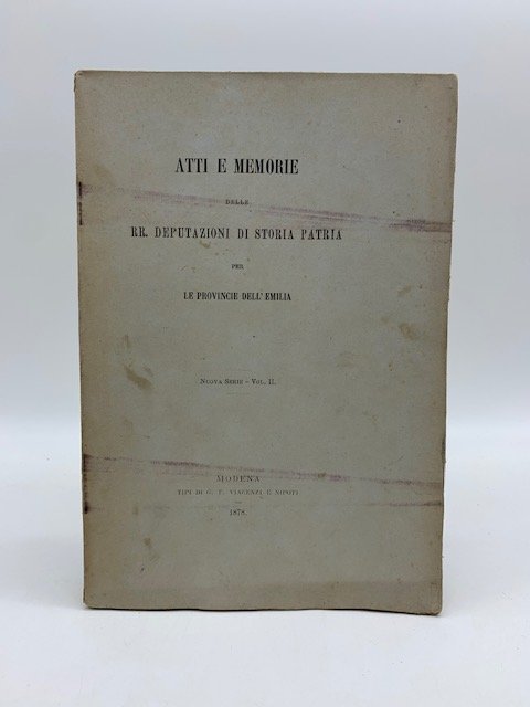 Atti e memorie delle RR. Deputazioni di storia patria per …