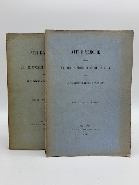 Atti e memorie delle RR. Deputazioni di storia patria per …