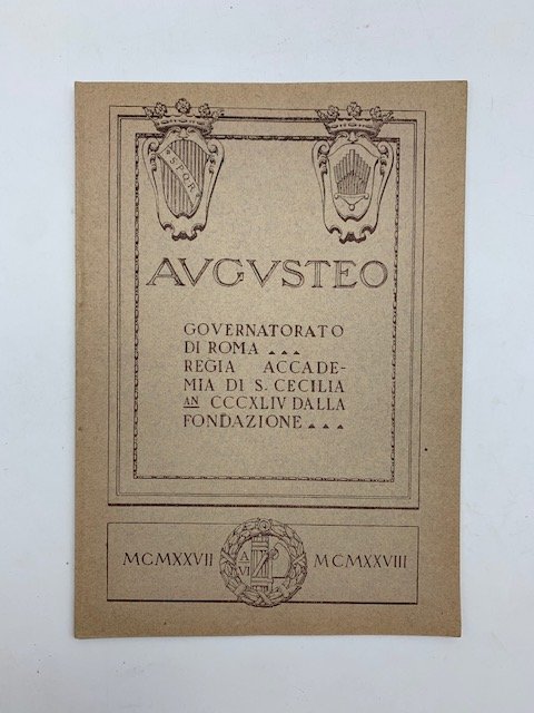 Augusteo. Stagione 1927-28. Nono concerto popolare di musica da camera. …