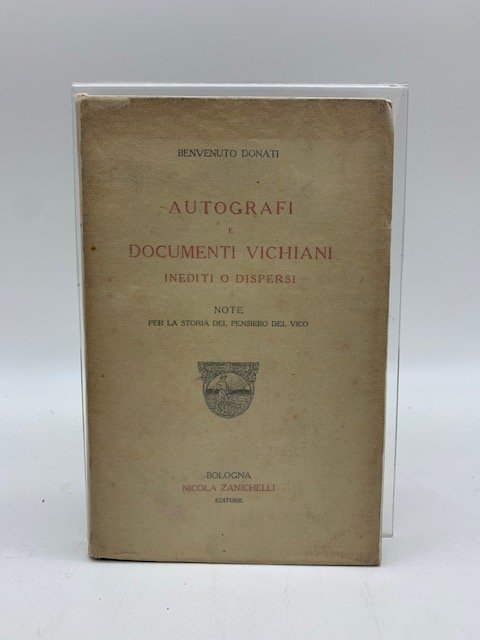 Autografi e documenti vichiani inediti o dispersi. Note per la …