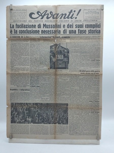 Avanti. Quotidiano del Partito Socialista Italiano di Unita' Proletaria. Nuova …