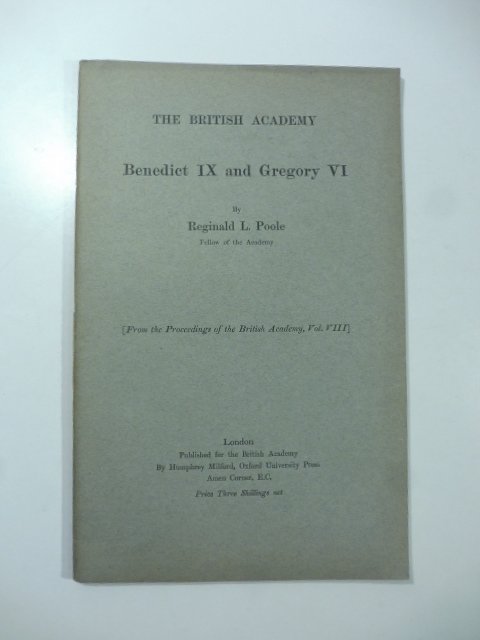 Benedict IX and Gregory VI