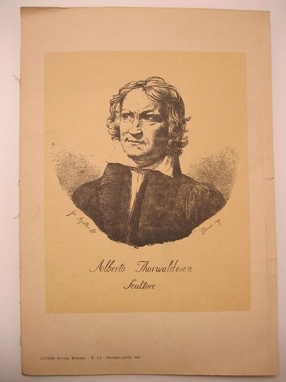 Bertel Thorvaldsen, danese, scultore romano. Nel primo centenario dalla sua morte (24 marzo 1844) L'Urbe -Rivista romana. N. 1-4. Gennaio - Aprile 1944