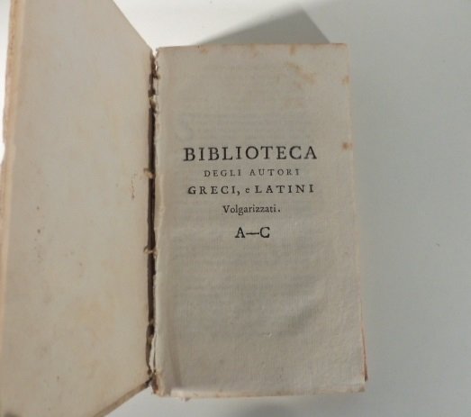 Biblioteca degli autori greci e latini volgarizzati A-C