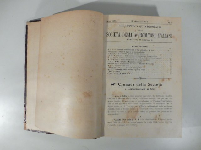 Bollettino quindicinale della societa' degli agricoltori italiani. Anno XIX. N. …
