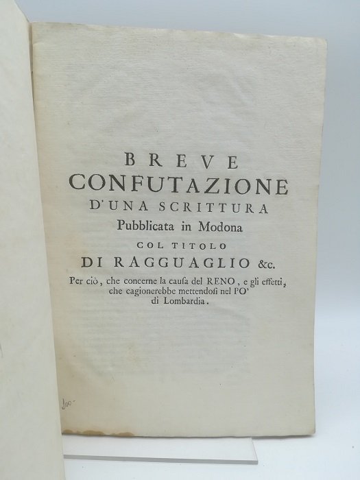 Breve confutazione d'una scrittura pubblicata in Modona col titolo di …