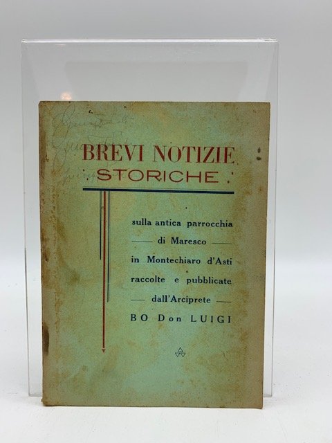 Brevi notizie storiche sulla antica parrocchia di Maresco in Montechiaro …