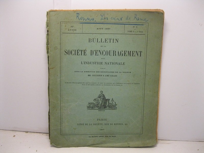 Bulletin de la Societe' d'encouragement pour l'industrie nationale publie' sous …