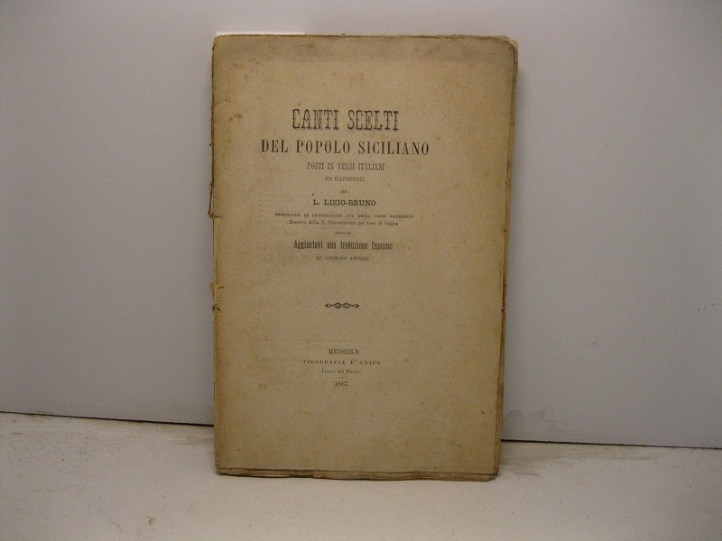 Canti scelti del popolo siciliano posti in versi italiani ed …