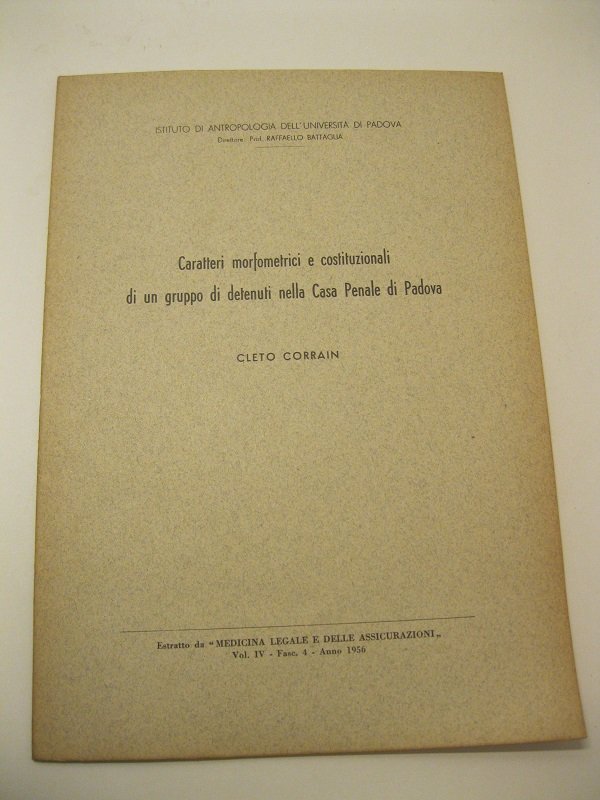 Caratteri morfometrici e costituzionali di un gruppo di detenuti nella …