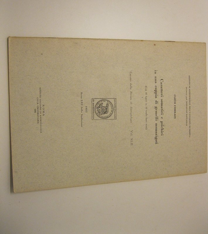 Caratteri somatici e psichici in una coppia di gemelli monozigoti. …