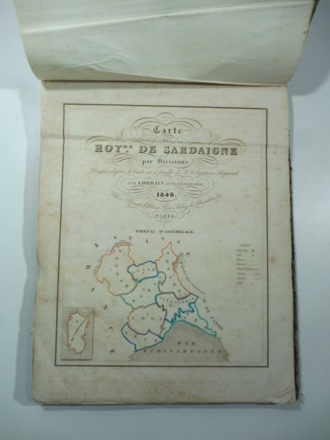 Carte du Roy. me de Sardaigne par divisions dresse'e d'apre's …