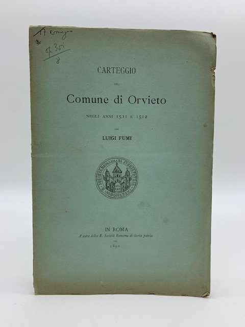 Carteggio del Comune di Orvieto negli anni 1511 e 1512