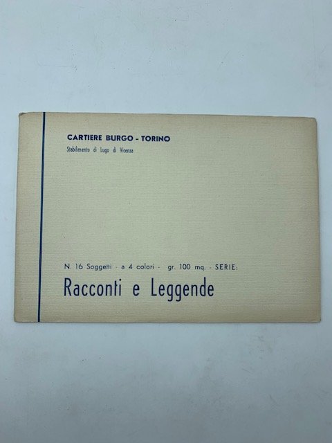 Cartiere Burgo, Torino. Stabilimento di Lugo di Vicenza. N. 16 …