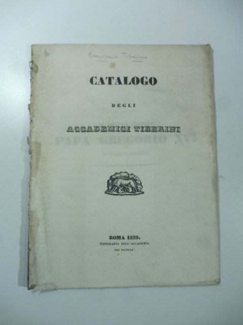 Catalogo degli Accademici Tiberini