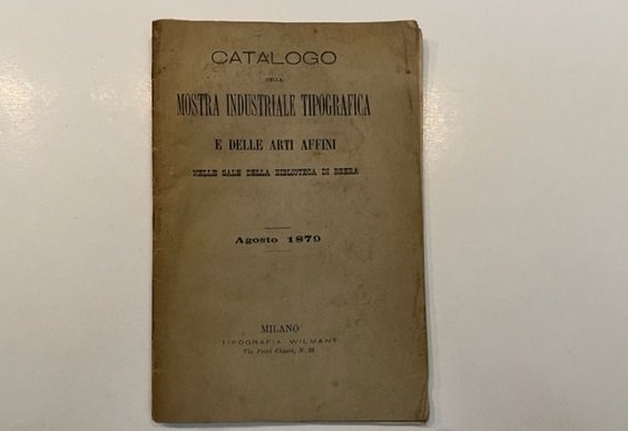 Catalogo della mostra industriale tipografica e delle arti affini nelle … | Immagine principale