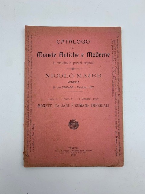 Catalogo di monete antiche e moderne in vendita a prezzi …