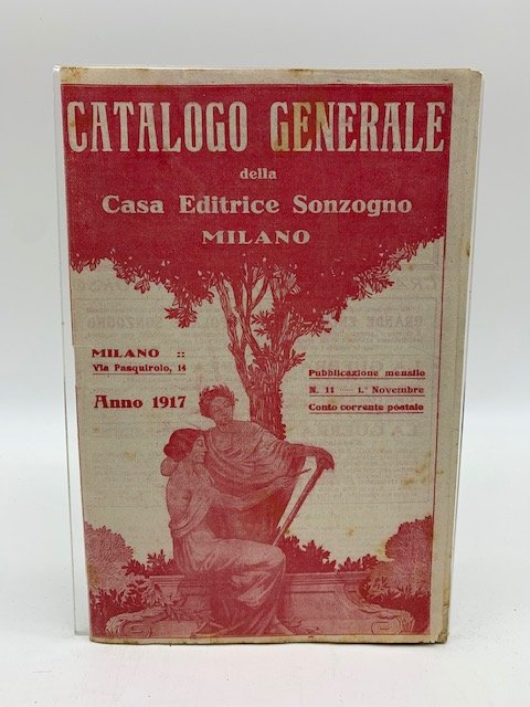 Catalogo generale della casa editrice Sonzogno di Milano, anno 1917